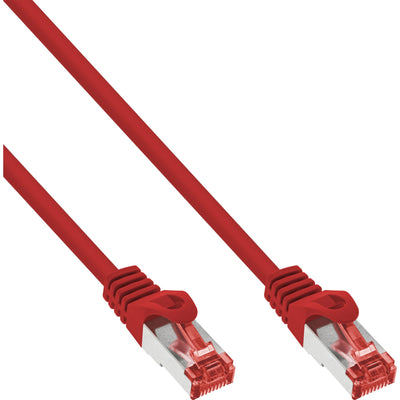 Inline Network Cable S/FTP Pimf CAT.6 250MHZ Pvc Cca Red 0.5M — image 1