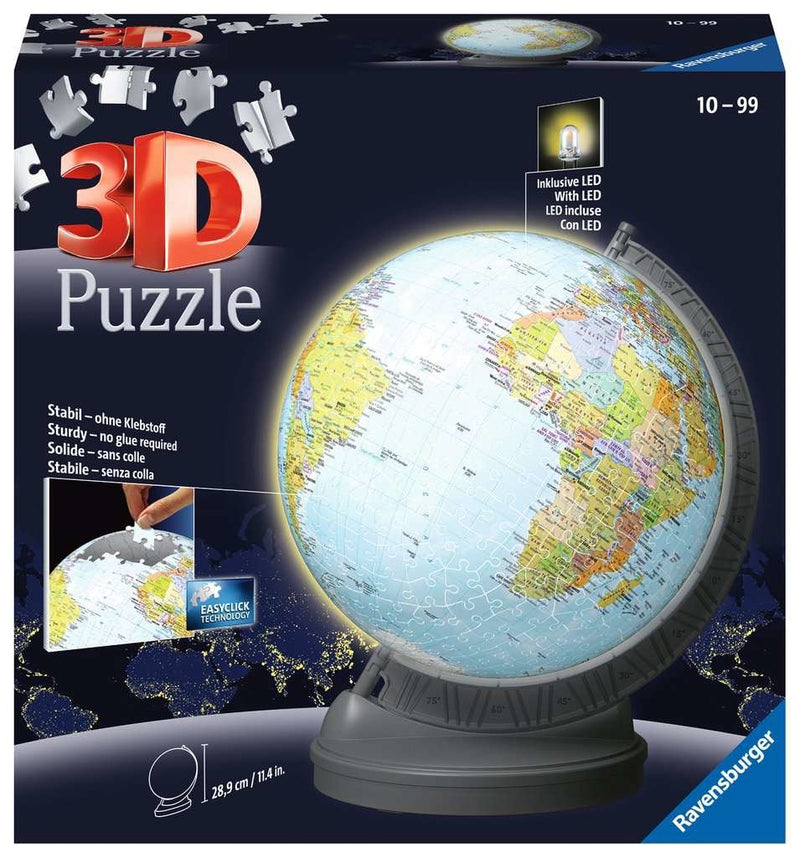 Ravensburger Globo Terráqueo Rompecabezas 3D Con Luz 11549