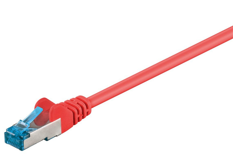 Goobay CAT.6A Network Cable, S/FTP (pimf), Red 0,25M