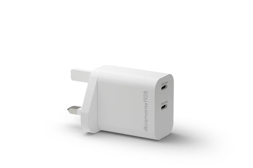 DBRAMANTE1928 Re-charge Power Adapter 25 Watts 3A 2 Connectors Output (usb-c) White Reino Unido — image 1