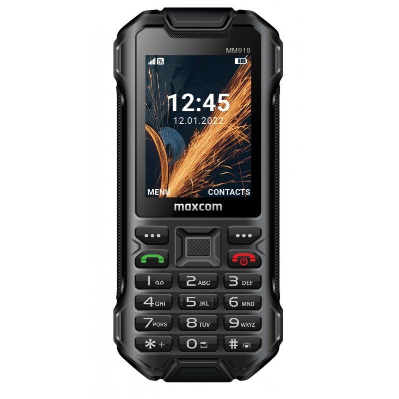 Maxcom Phone Mobile Phone Ruggerizado Strong MM918 4G Volte Black