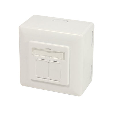 Logilink NP0124 Socket 2 X RJ-45 CAT.6A Surface And Empotrado Apantallado Metallic White — image 1