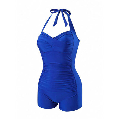 European And American-style Lace-up One-piece Swimsuit For Women