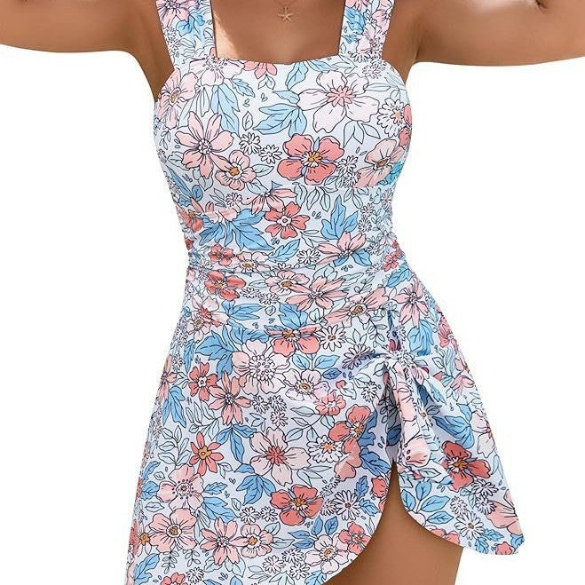 Hollow-out Backless One-piece Swimsuit
