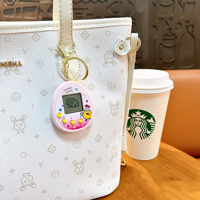 Electronic Pet Machine Mini Handheld Video Game Console Keychain Ornaments