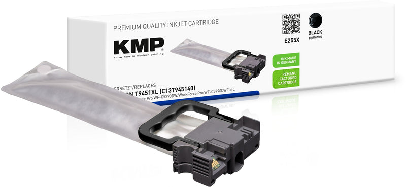 Kmp Ink Epson T9451 Black 5000 S. E255X Remanufactured