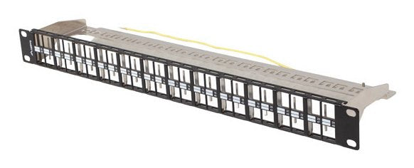 Lanberg Patch Panel Blank 48 Port 1U 19 FTP For Keystone Modules Black