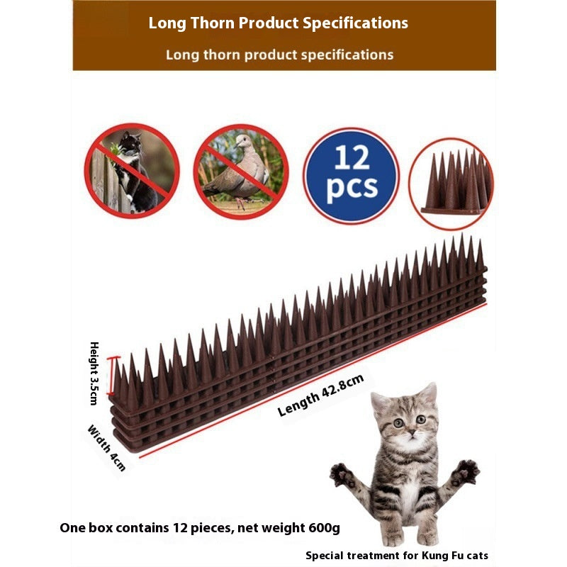 Villa Fish Pond Fence Anti-cat Climbing Wall Nail Thorn Balcony Window Roof Fence Anti-pigeon Cat Climber Studs