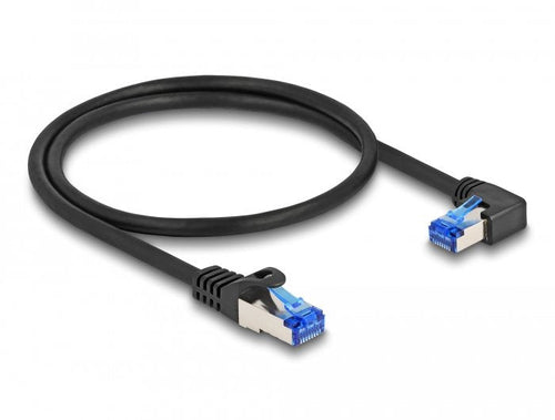 Delock Network Cable RJ45 CAT.6A S/FTP Gerade / Rechts Angular 0,5M Black — image 1