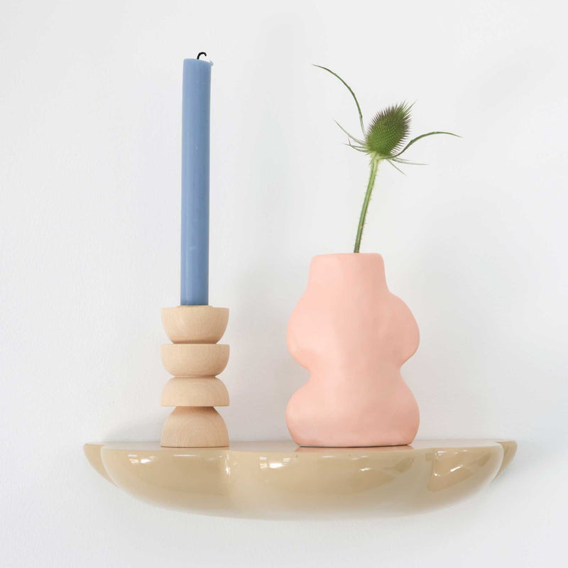 Fluxo Ceramic Vase Small - Pink