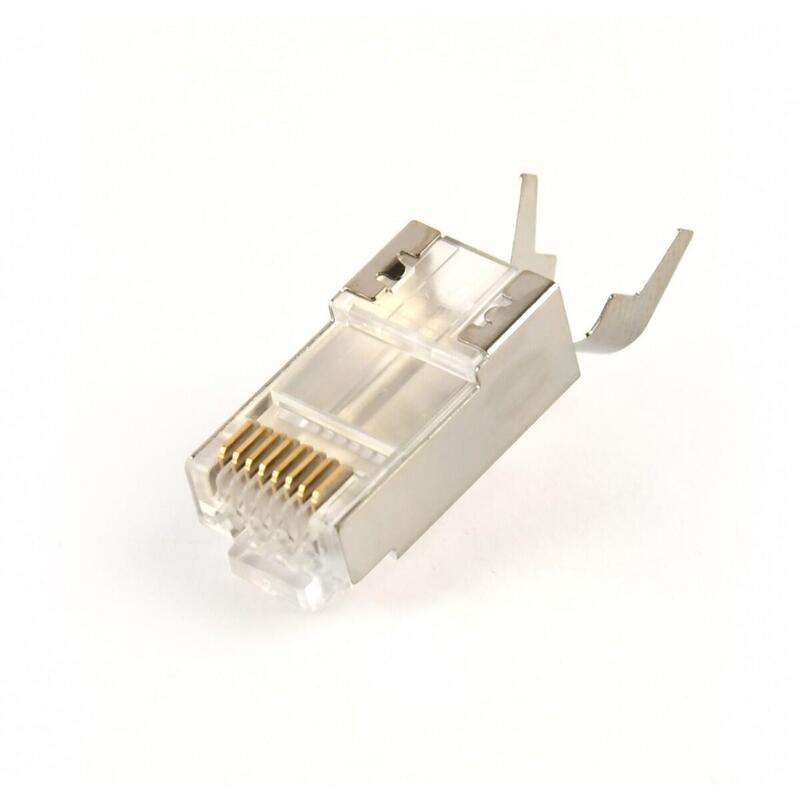 Gembird Shielded Modular CAT.7 Pass-through Type Plug 15U Gold Plated 100 Pcs Per Bag