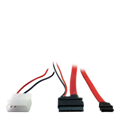 Inter-tech Cable Slim Dvd Connection SATA + Power 0,3/0,3M — image 1