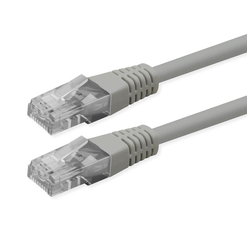 Roline Kab Network Cable CAT.6 Class Y UTP PoE Gris 1M