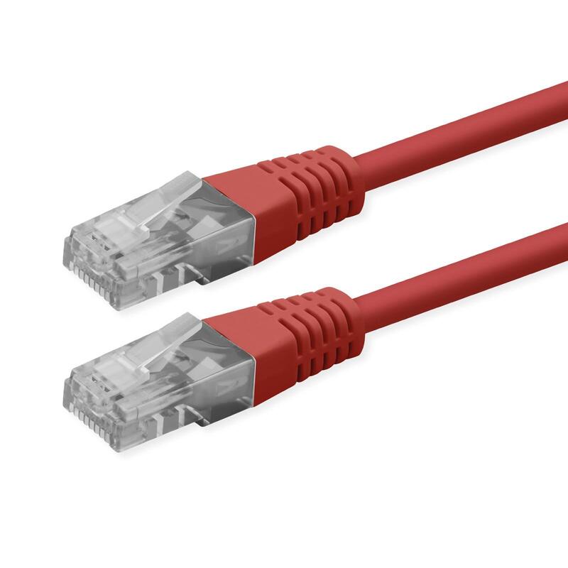 Roline Kab Network Cable CAT.6 Class And UTP PoE Red 1M