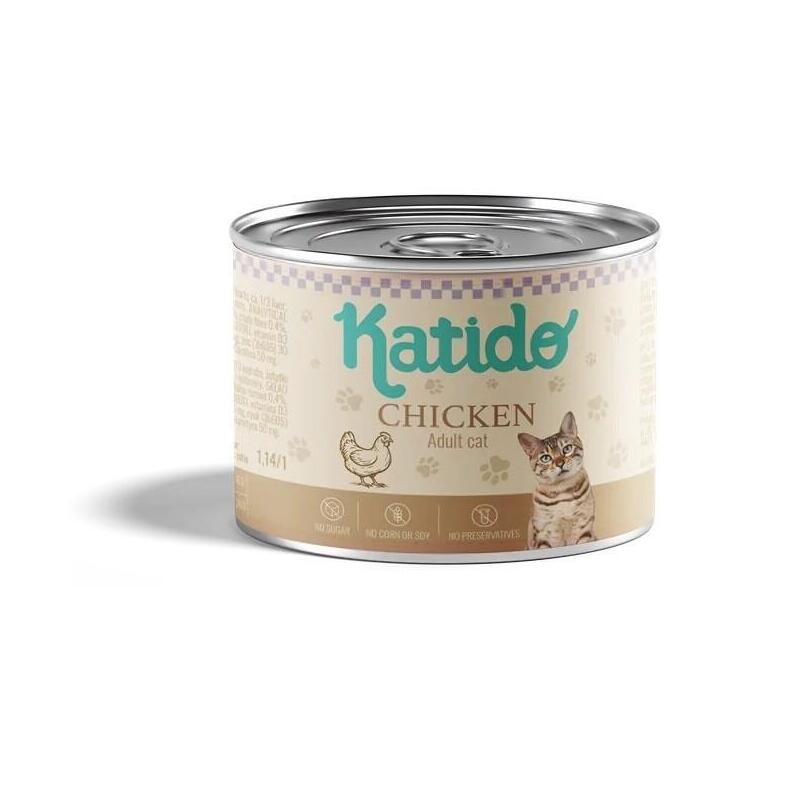 Katido Pollo, Comida Húmeda Gato 200G