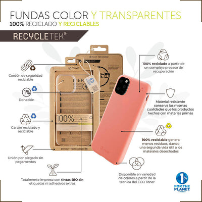 Muvit For Change Case Recycletek Compatible With Apple Iphone 14 Pro Transparent — image 1