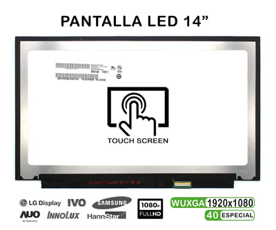 Screen LED Touchscreen 14 Laptop B140HAK02.3 HW0A FW1 — image 1