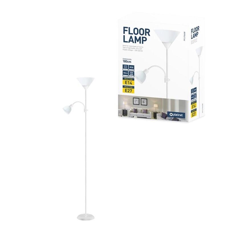 Platinet Lamp Pie E27 + E14 White