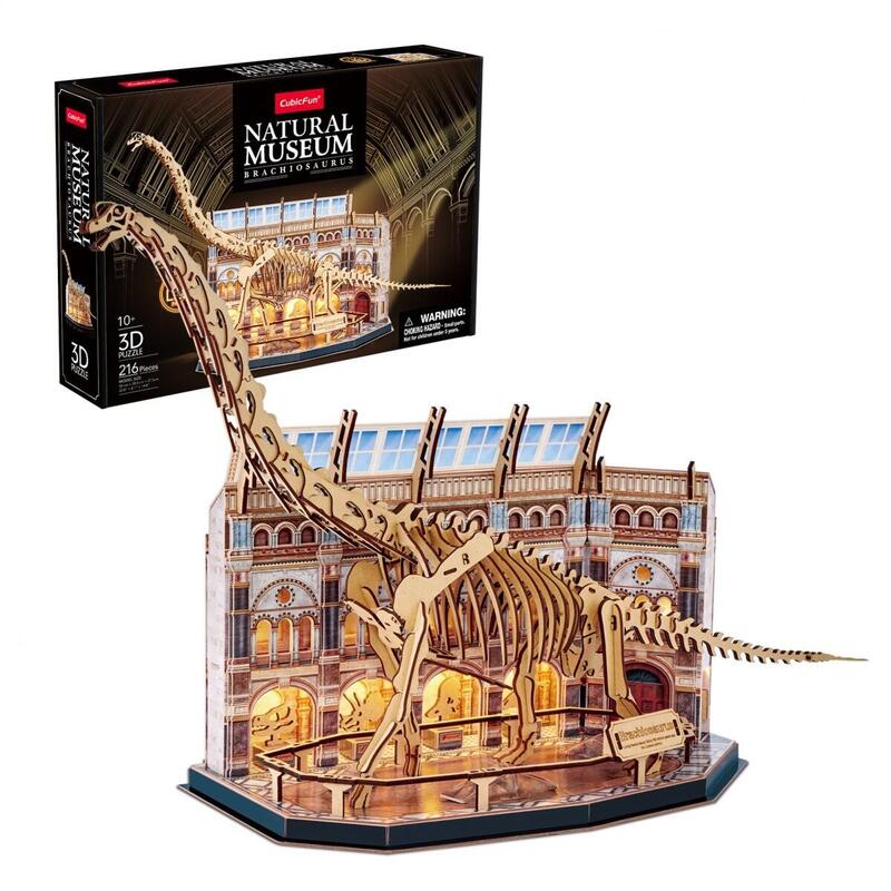 Puzle 3D LED Brachiozaur