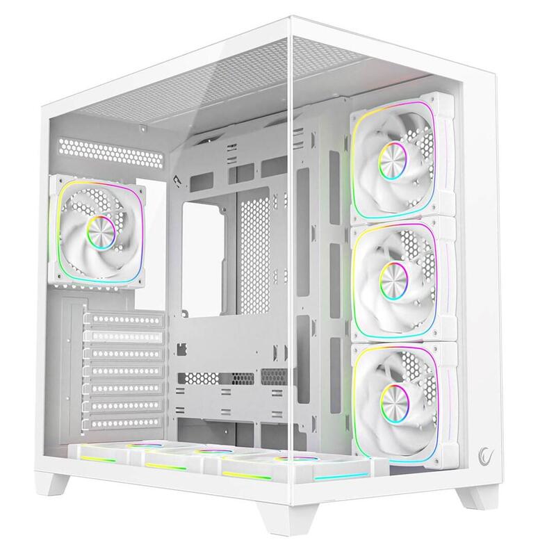 Rampage Housing PC With Glass Tempered White