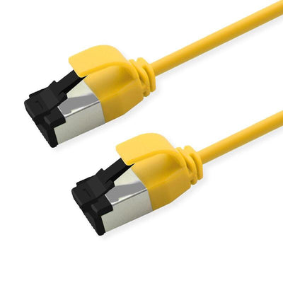Roline S FTP Network Cable KAT.8.1, Slim, PoE, Yellow 1,5M — image 1