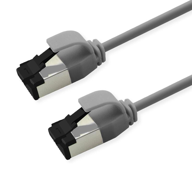 Roline S FTP Network Cable KAT.8.1, Slim, PoE, Gris 1M