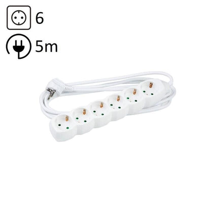 Technik Power Strip Power 6 Plugs 5,0M 16A White — image 1