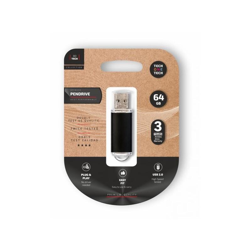Techonetech Basic USB Flash Drive 2.0 64GB USB Flash Drive