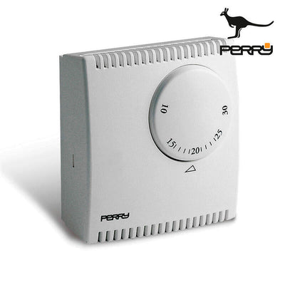 Thermostat Analogico Expansión Gas Serie Teg Without Light Piloto Colour White Perry — image 1